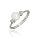 Fehér arany gyűrű 54-es méret - B51488